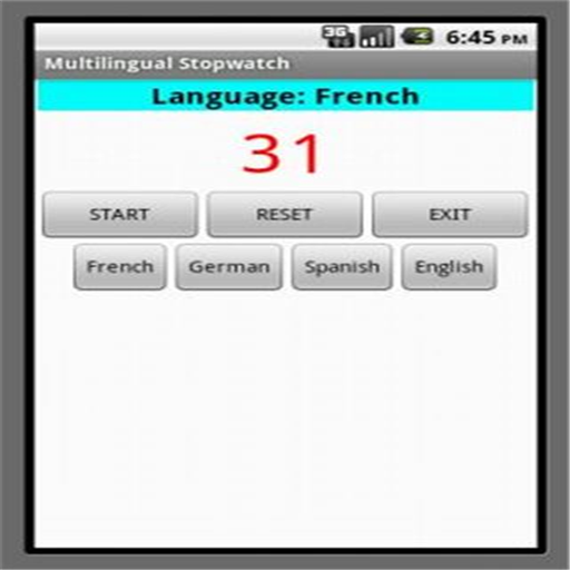 Talking Multilingual Stopwatch icon