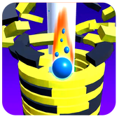 Stack Blast Ball: drop helix 3D icon