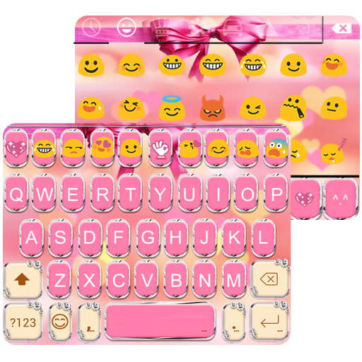 Pink Bowknot Keyboard Theme icon