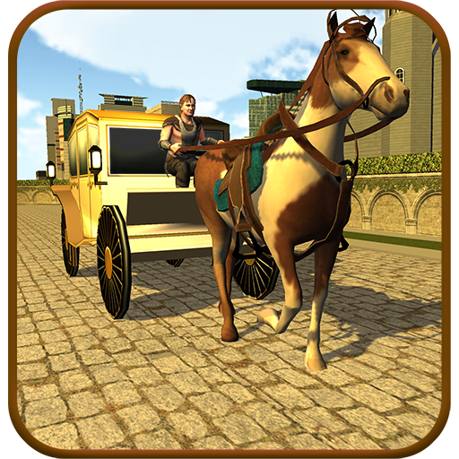 City Horse Carriage Cart Rider Simulator icon