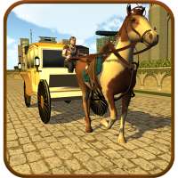 City Horse Carriage Cart Rider Simulator