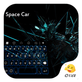 Space Car Emoticons Keyboard icon