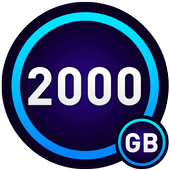 2000 GB free up storage space on phone simulator icon