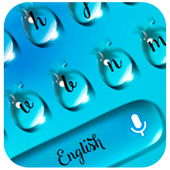 Blue Waterdrops Keyboard Theme icon
