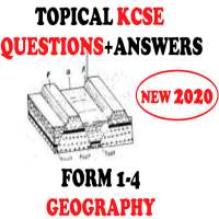 GEOGRAPHY KCSE TOPICAL QUESTIONS ANSWERS(FORM1- 4) on 9Apps