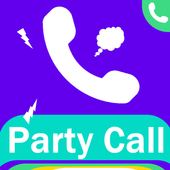 Party Call : Call Background Sound Changer أيقونة