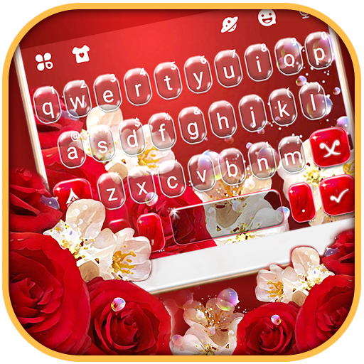 Red Rose Floral Keyboard Theme icon