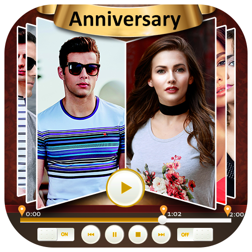 Anniversary Video Maker With Music Pro icon