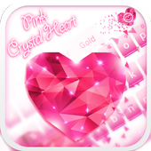 Pink Crystal Heart icon