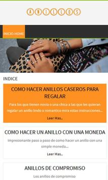 Anillos: Cómo hacerlos en casa screenshot 1