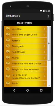 Def Leppard songs & lyrics, hot screenshot 3