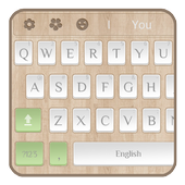 Clavier blanc simple icon