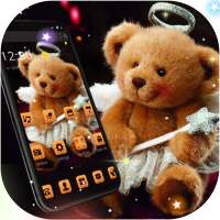 Cute Angel Teddy Bear Theme on 9Apps