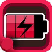 Battery Saver Red Power icon