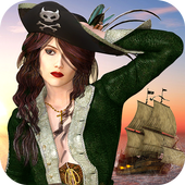 Caribbean Pirates Battle Ship أيقونة
