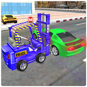 New City Police Parking Forklift Car Simulator icon
