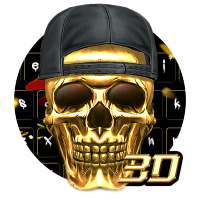 3D Hip-Hop Skull Keyboard