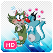 Oggy and Cockroaches Wallpapers HD icon