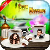 Coffee Cup Dual Photo Frame on 9Apps