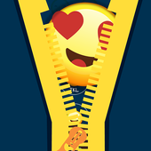 Emoji Zipper Wallpaper Lock icon