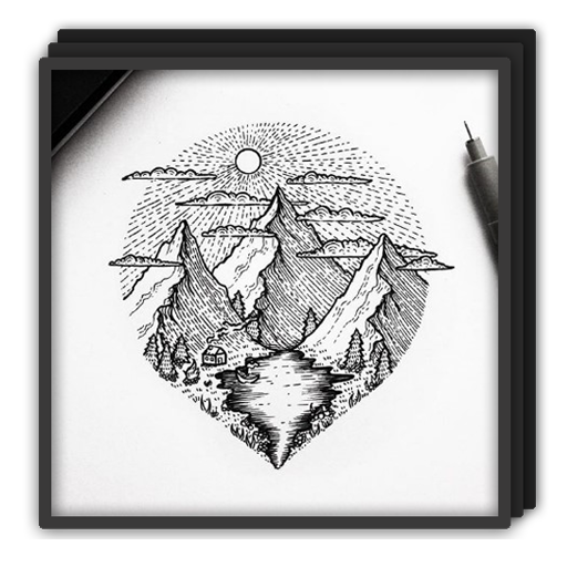 Sketch Drawing Art icon