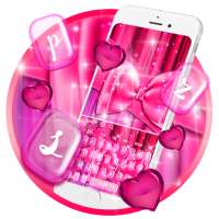 Glittering Pink Love Keyboard on 9Apps