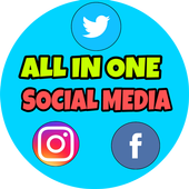 All In One Social Media App-Social networks 2019 icon