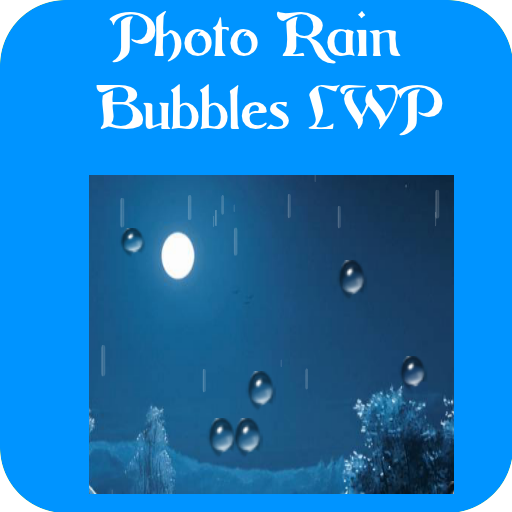 Photo Rain Bubbles LWP icon