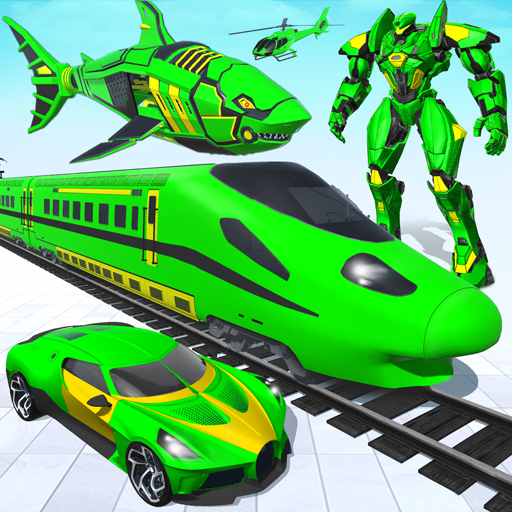 Shark Robot Car Transform Game icon