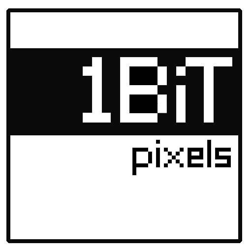 1 bit pixels icon