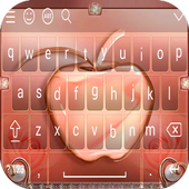 Crystal Apple Rose Gold - Keyboard Theme 2018 icon