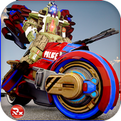 Police Robot Bike Simulator icon