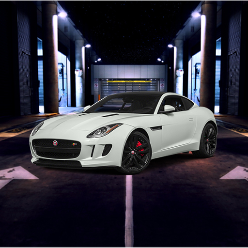 Racing two car 3D icon