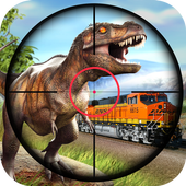 Dino Hunter Train Shooting Strike: Dinosaur Games icon
