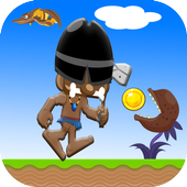 boy jungle run icon