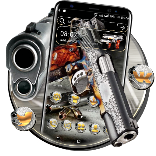 Fancy Gun Launcher Theme icon