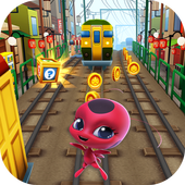 subway ladybug run surf icon