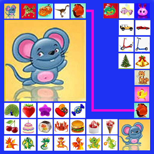 Nối thú, Nối kẹo, Nối hoa quả icon