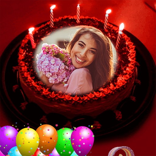 Pic on Birthday Cake with Name and Photo Maker icon