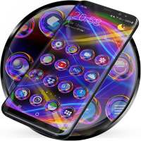 Launcher Theme - Neon Abstract Icon Pack Wallpaper on 9Apps