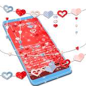 Красная сердечная клавиатура on 9Apps