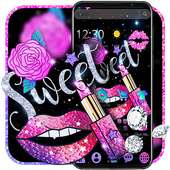 Glitter Sweet Kiss Theme on 9Apps