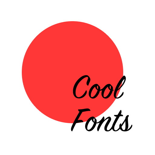 Simple Fonts for instagram icon