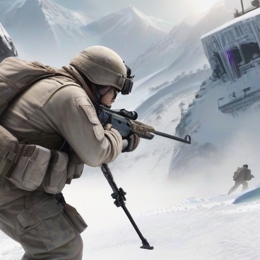 Sniper attack: 3D shooting icon