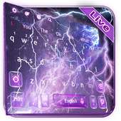 3D Electric Live Thunder Keyboard Theme on 9Apps