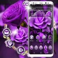 Purple Rose Launcher Theme on 9Apps