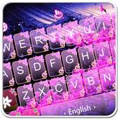 Live 3D Pink Falling Sakura Keyboard Theme on 9Apps