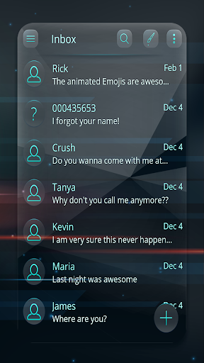 SMS messenger and keyboard theme screenshot 2