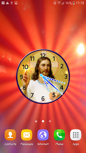 Lord Jesus Clock Live Wallpaper screenshot 4