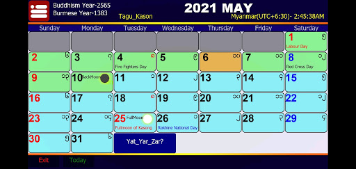 Myanmar Calendar 2022 screenshot 2